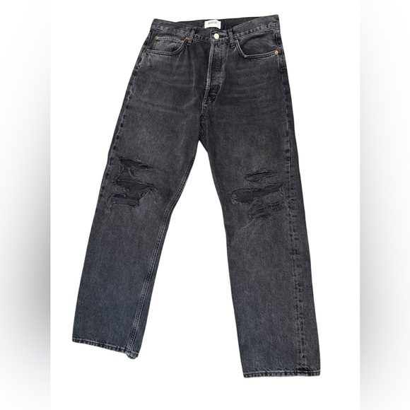 Agolde 90'S MID RISE Jeans in Tar Black | size 29 | NWOT - Picture 6 of 7